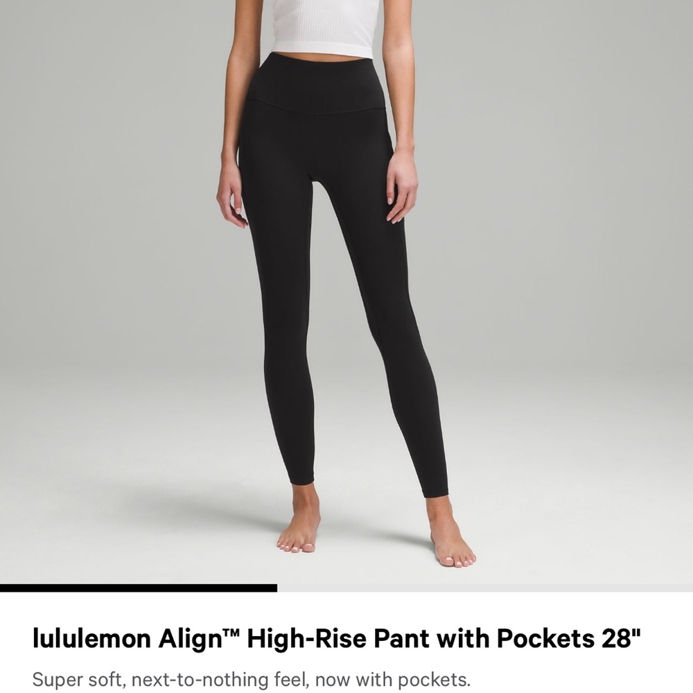 Lululemon Align High-Rise Pant with Pockets 28"